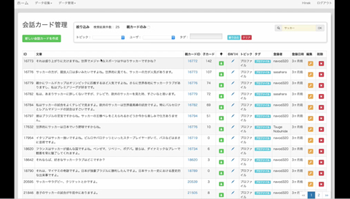 conversation card management system